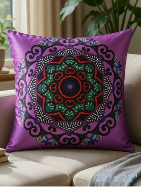 Abstract Print Silky-Touch Cushion & Filler